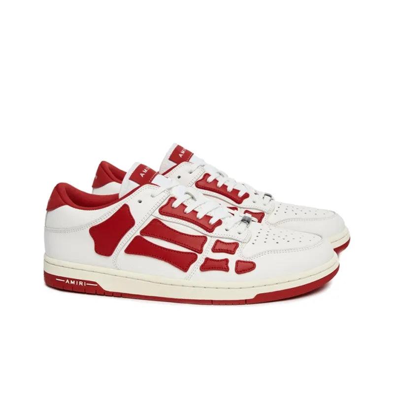 AMIRI Skel Top Low White Red - Banlieue91 -