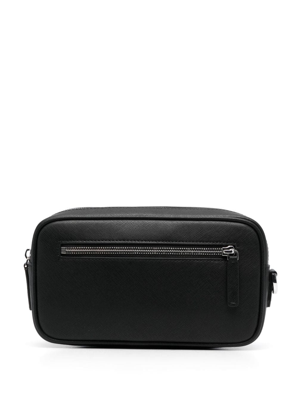 EMPORIO ARMANI Mini Textured Handbag with Silver Logo | Banlieue91
