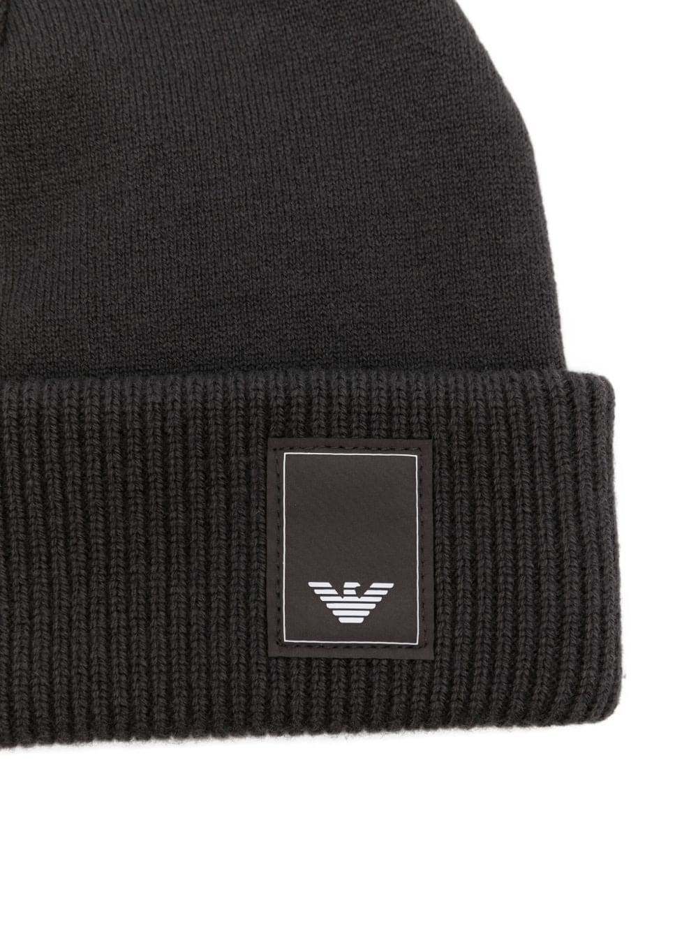 EMPORIO ARMANI Ribbed Wool Beanie for Men | Banlieue91