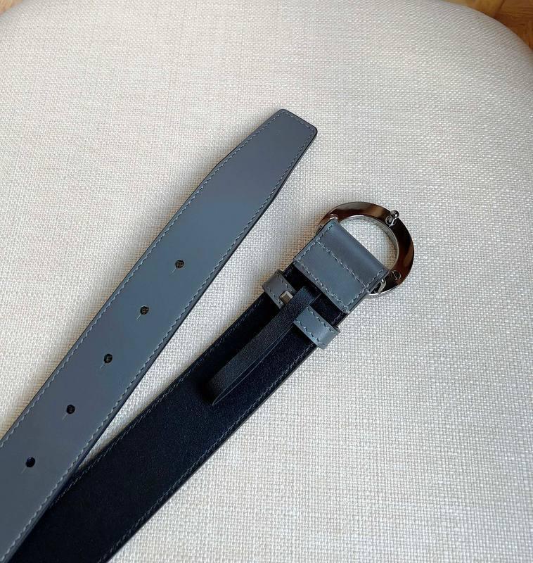 Burberry Leather Vintage Belt 'Grey' - Banlieue91