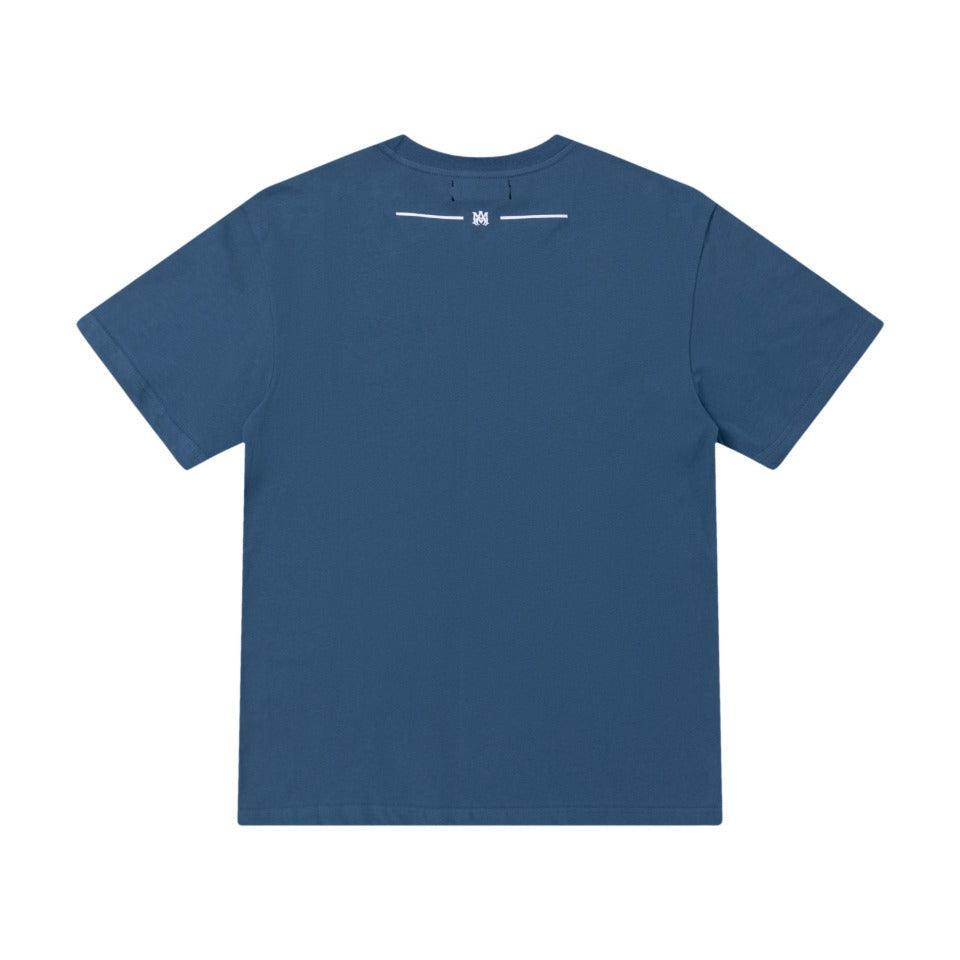 Amiri Blue T-Shirt Without Collar - Banlieue91