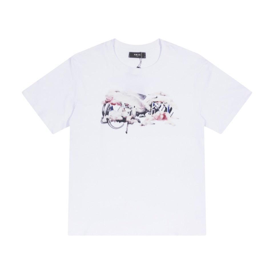 Amiri White T-Shirt Without Collar - Banlieue91