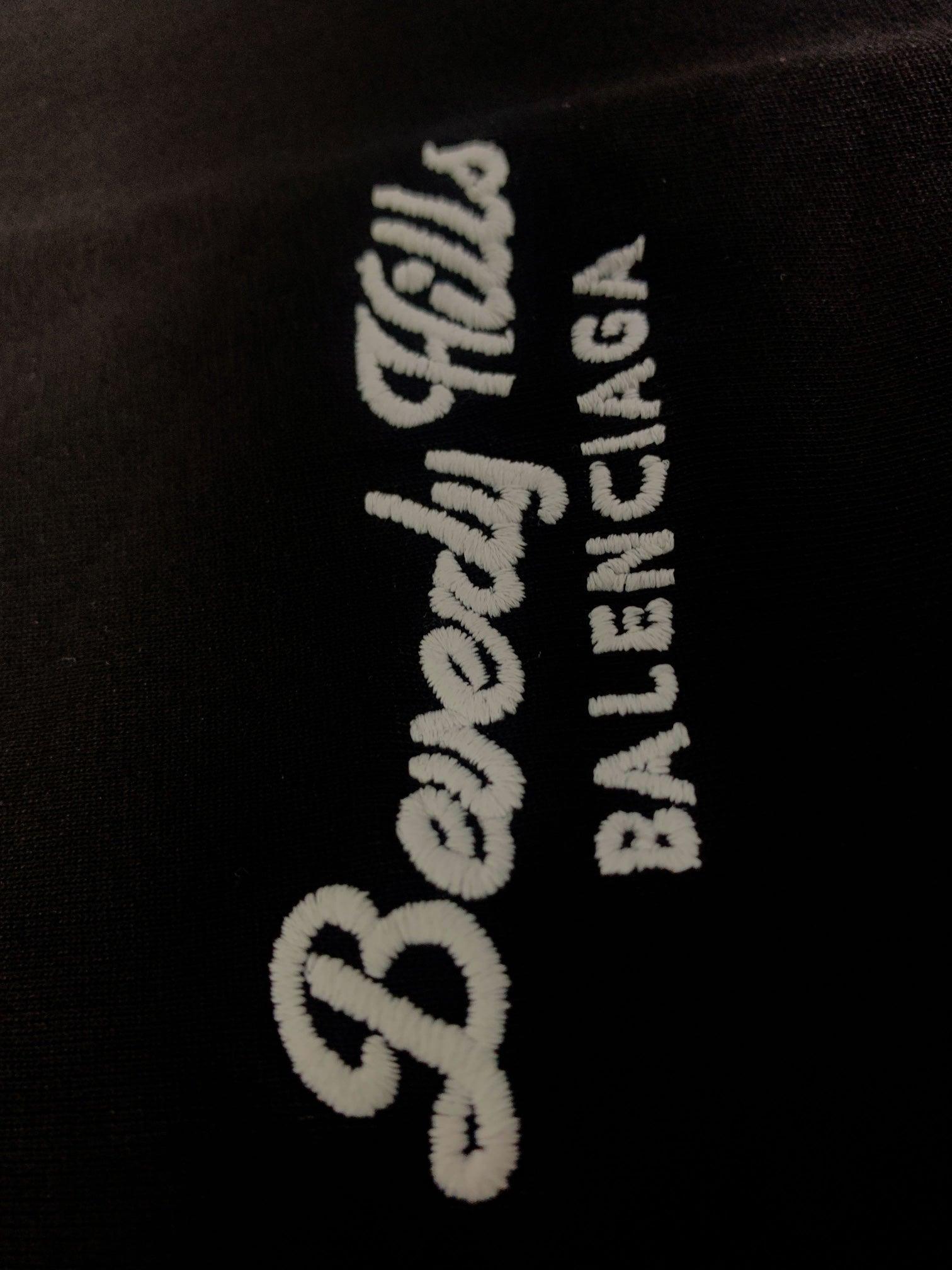 Balenciaga Black T-Shirt Without Collar - Banlieue91