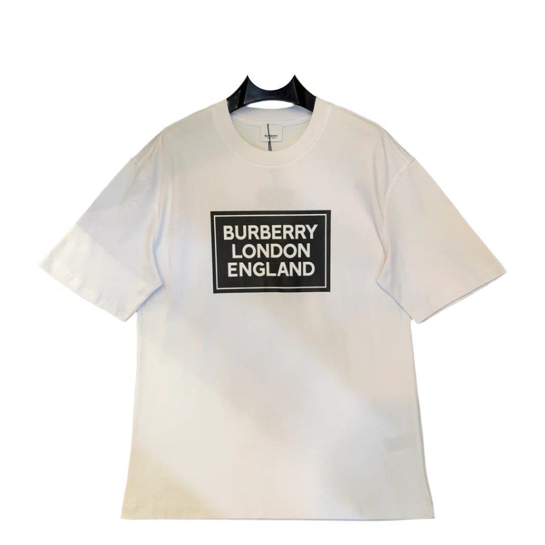 Burberry White T-Shirt Without Collar - Banlieue91