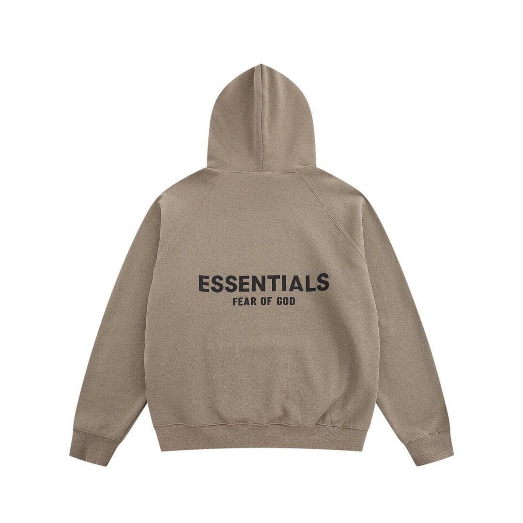 Fear of God Essentials Pull-Over Hoodie 'Beige' | Banlieue91
