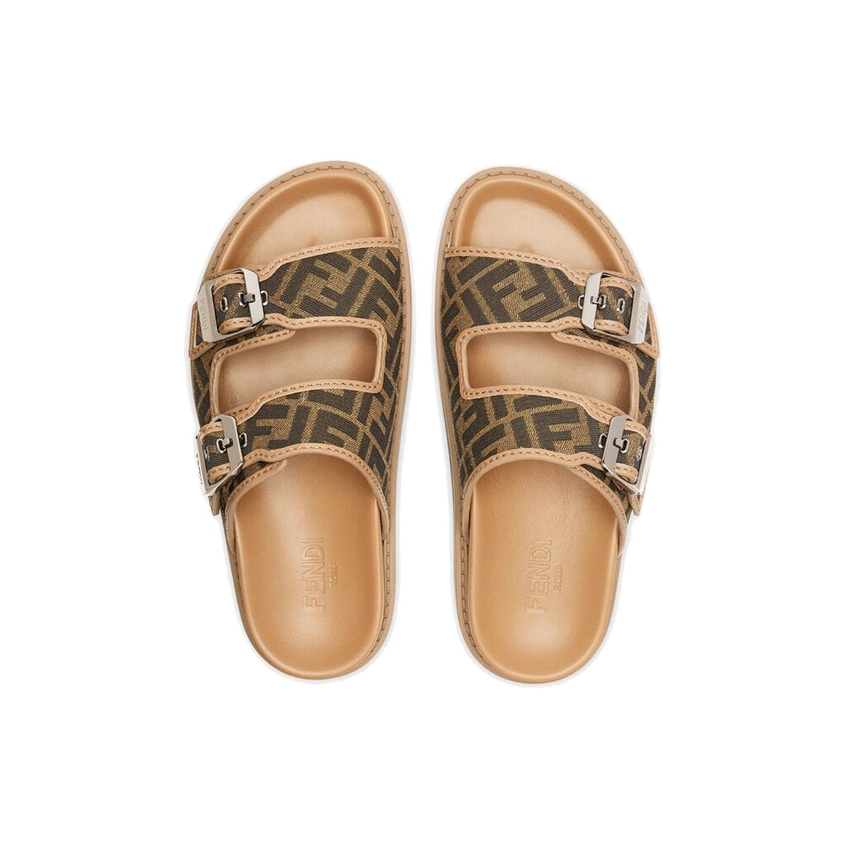 Fendi Ff Flat Sandals | Banlieue91