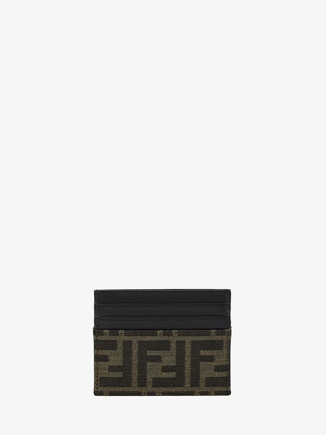 FENDI Jacquard Leather Card Holder - Mini | Banlieue91