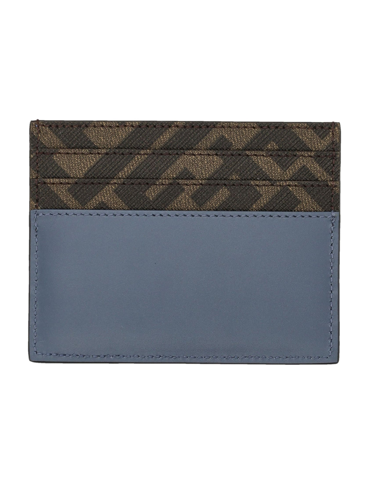 FENDI Leather and Canvas Squared Card Holder | Banlieue91
