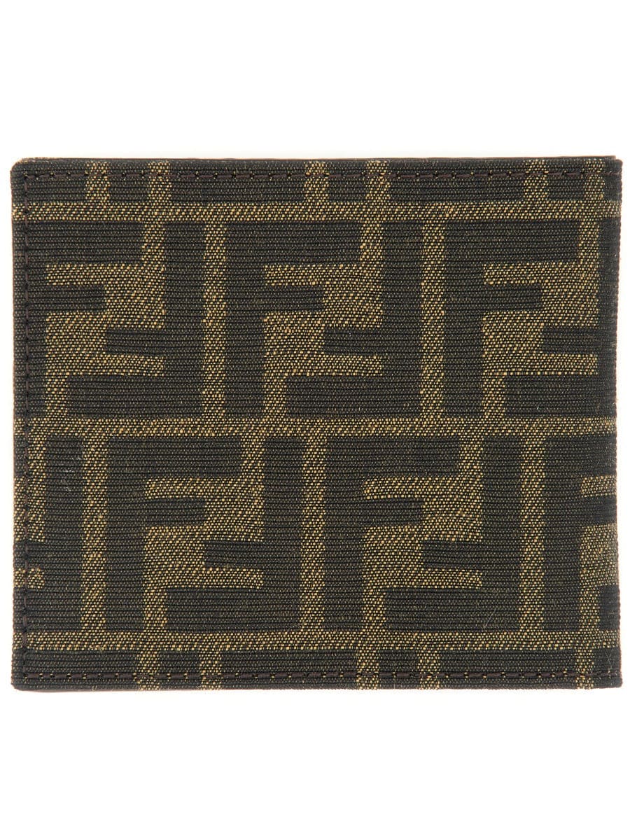 FENDI Leather Wallet with Signature Jacquard Design - Bi-Fold | Banlieue91