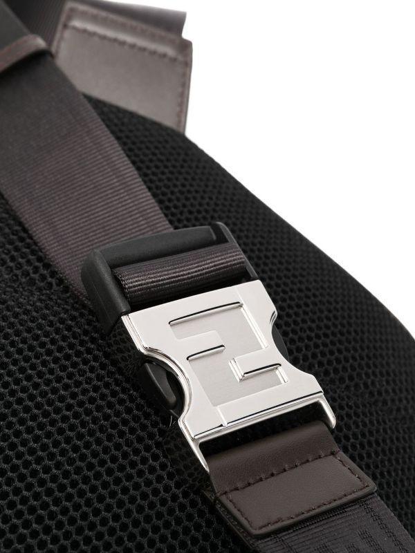 Fendi logo-print leather belt bag - Banlieue91