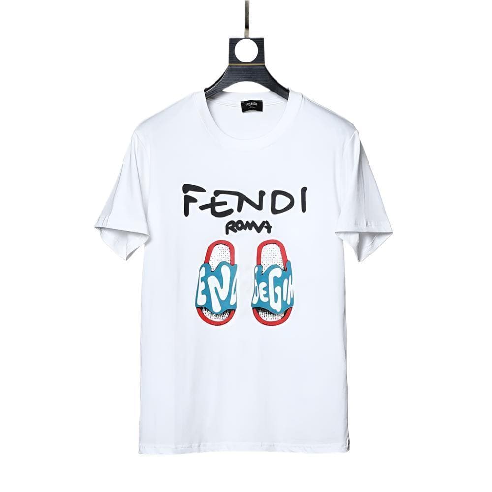 Fendi Roma T-Shirt without Collar 'White' | Banlieue91