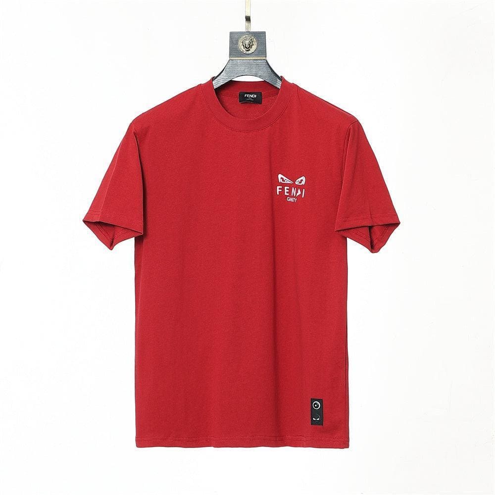 Fendi T-Shirt without Collar 'Red' | Banlieue91
