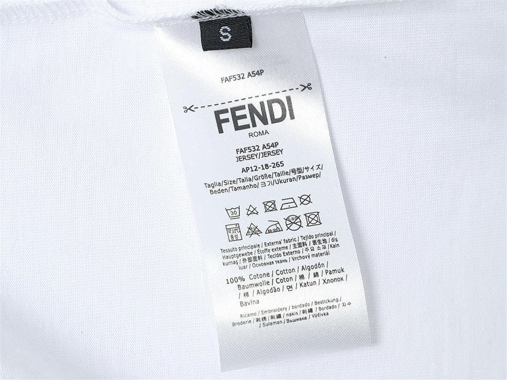 Fendi T-Shirt without Collar 'White' | Banlieue91