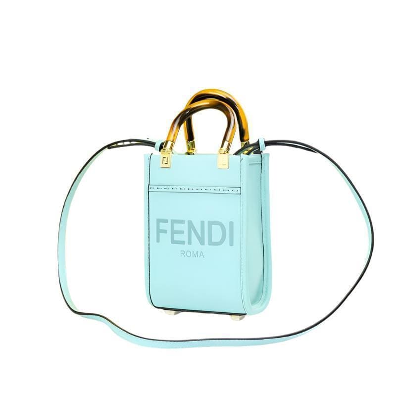 Fendi Vitello King Plexiglass Logo Embossed Mini Fendi Sunshine Shopper Tote | Banlieue91
