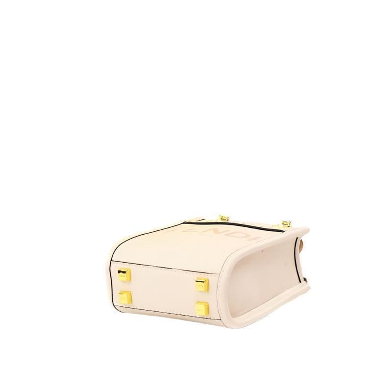 Fendi Vitello King Plexiglass Logo Embossed Mini Fendi Sunshine Shopper Tote | Banlieue91