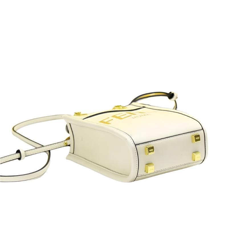 Fendi Vitello King Plexiglass Logo Embossed Mini Fendi Sunshine Shopper Tote | Banlieue91