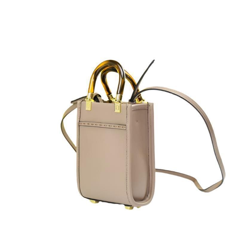 Fendi Vitello King Plexiglass Logo Embossed Mini Fendi Sunshine Shopper Tote | Banlieue91