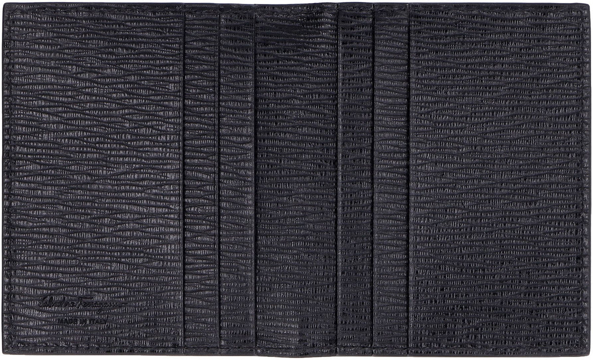 Ferragamo Leather Card Holder with Gancini Hook - 8cm x 10cm | Banlieue91