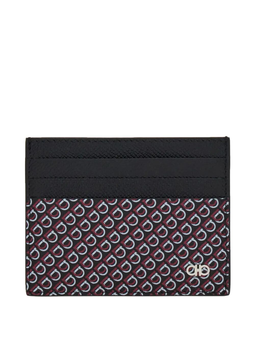 Ferragamo Mini Hammered Leather Card Holder | Banlieue91
