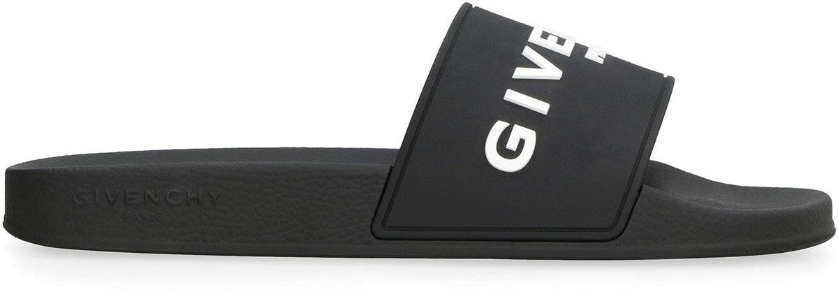 GIVENCHY Stylish Slide Sandals with Logo - 3 cm Rubber Sole | Banlieue91