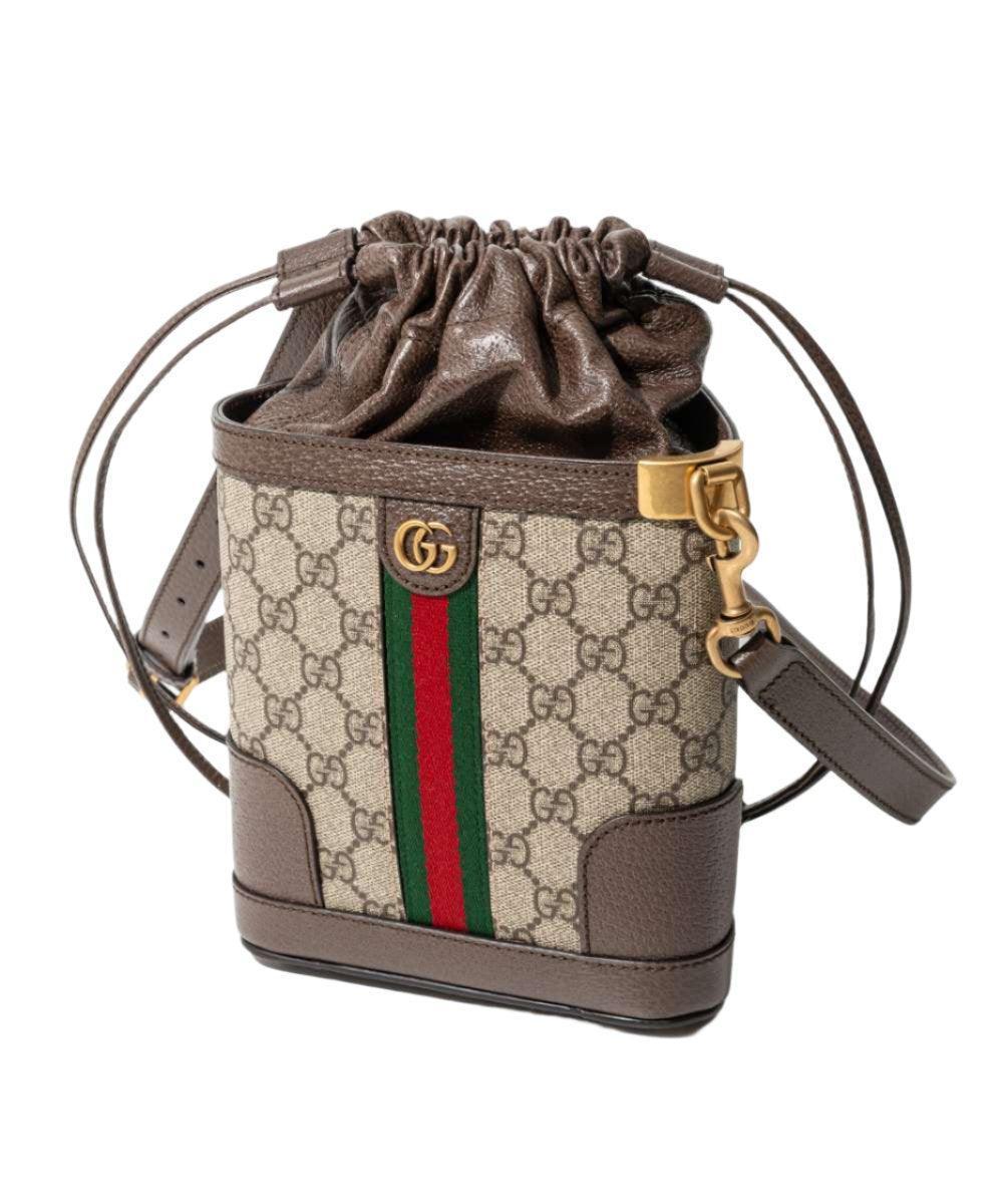 Gucci GG Supreme Canvas Bucket Bag Beige - Banlieue91