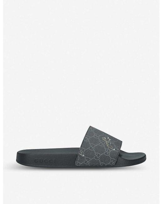 GUCCI Men's Luxurious Leather Slippers - Unparalleled Comfort and Style - Banlieue91 -
