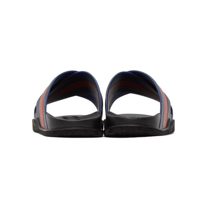 Gucci Blue and Red Agrado Slip-On Sandals | Banlieue91