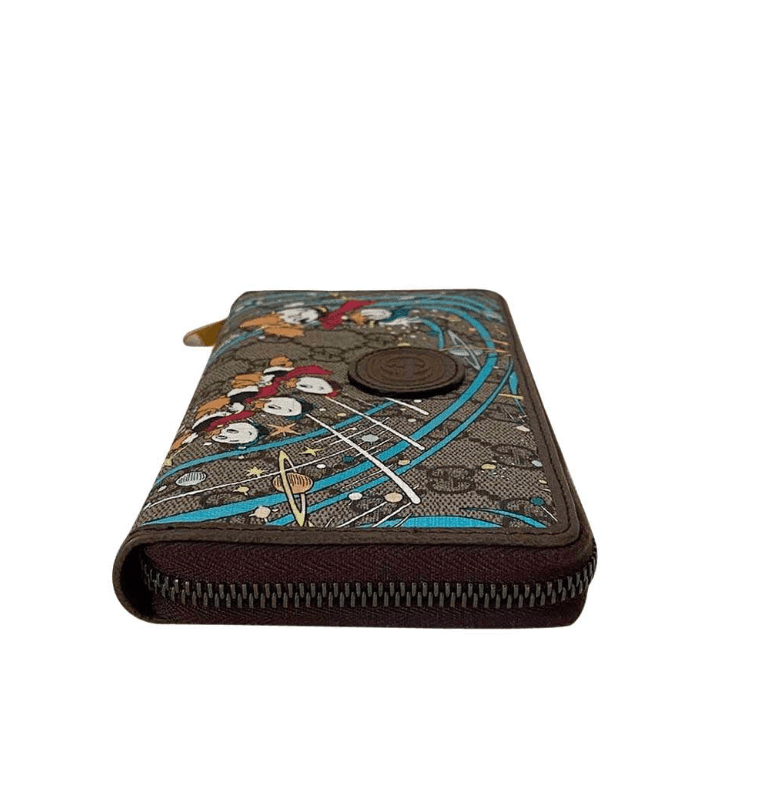 Gucci Brown GG Canvas Gucci x Disney Donald Duck Continental Wallet | Banlieue91