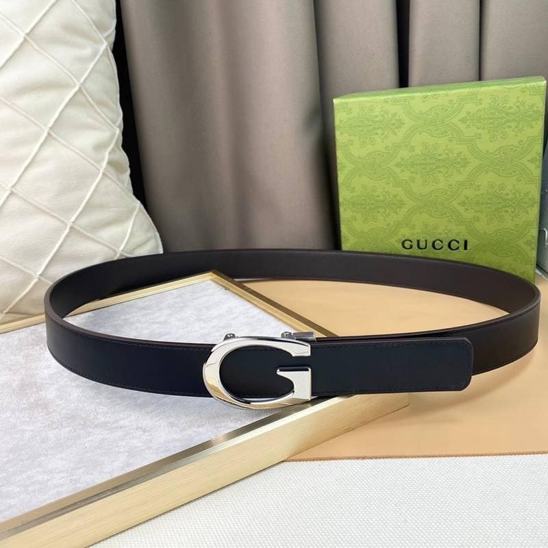 GUCCI Embellished coated-canvas and leather belt 'Black' | Banlieue91