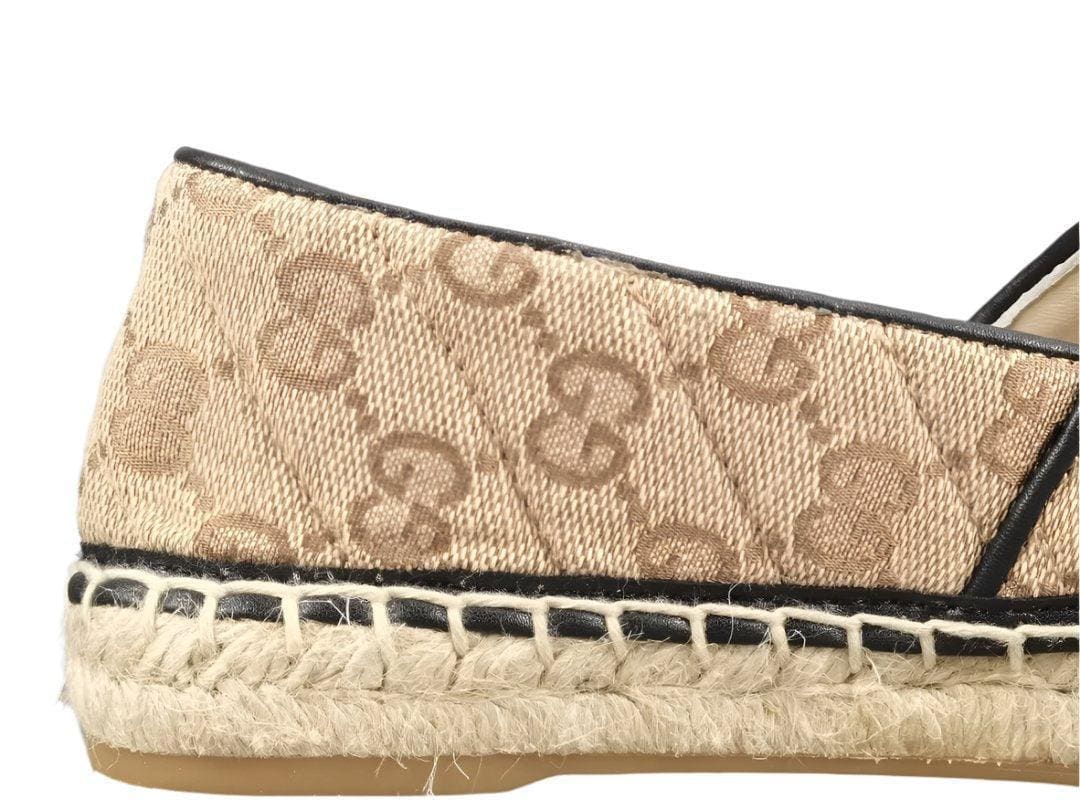 Gucci GG Matelassé Espadrille Marmont Flat Slip On | Banlieue91