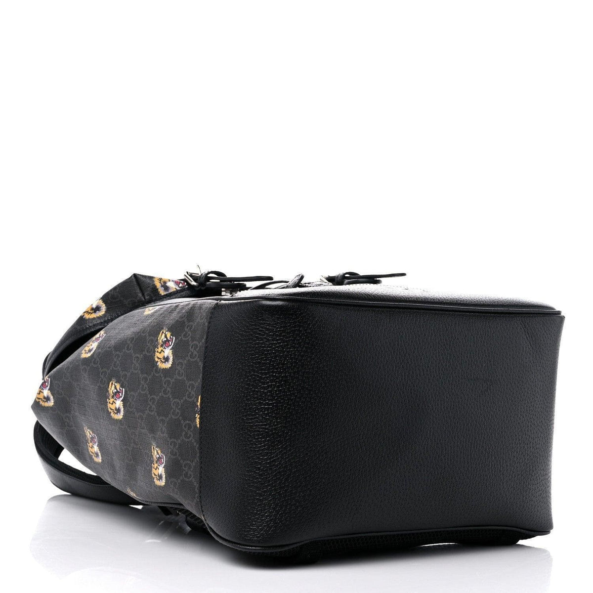 Gucci GG Supreme Monogram Azalea Calfskin Tigers Medium Retro Interlocking G Backpack Black | Banlieue91