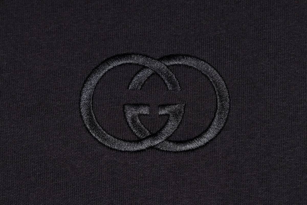 Gucci GG T-Shirt Without Collar 'Black' – Luxury Cotton Tee | Banlieue91