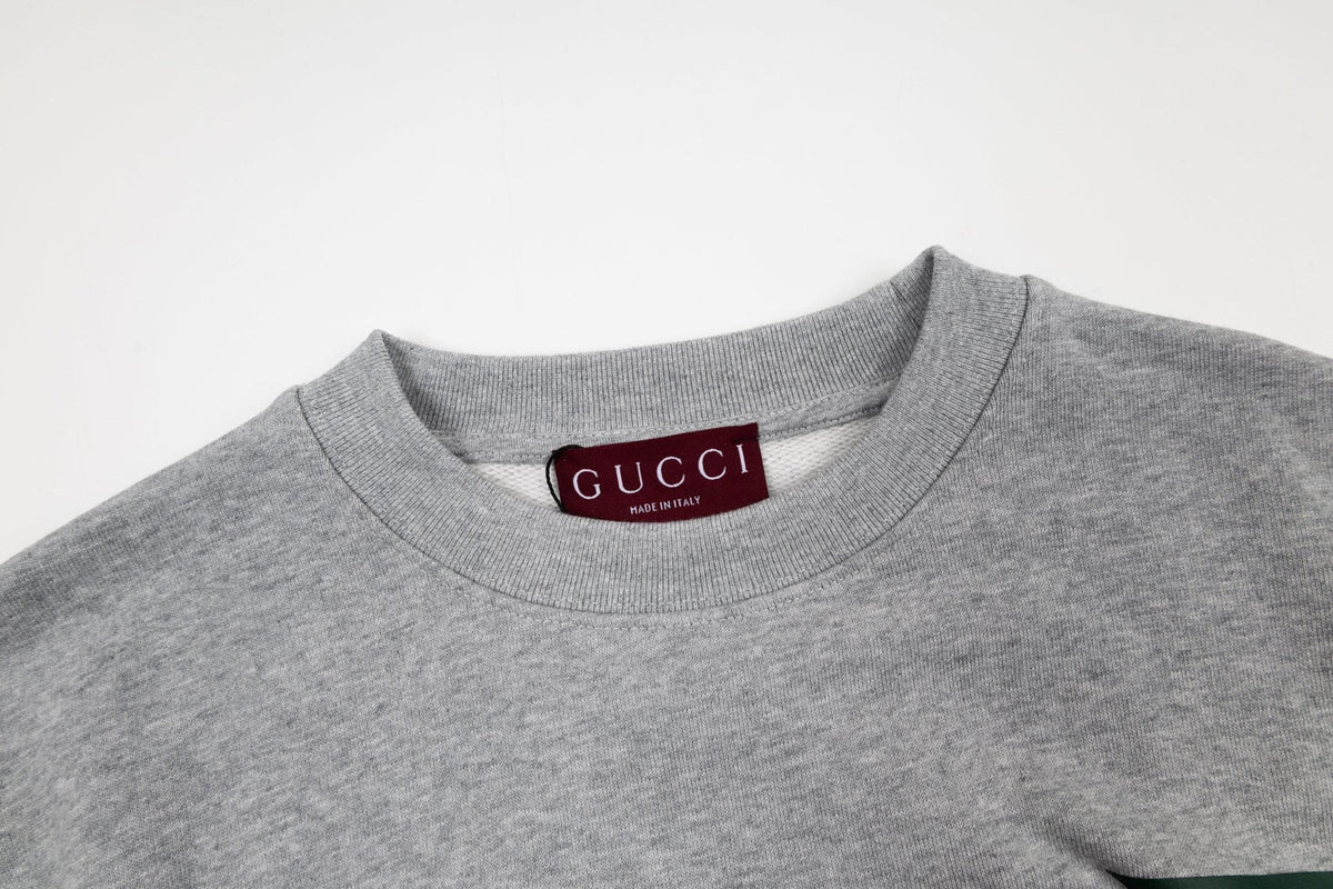 GUCCI Gray Cotton Jersey Sweatshirt New & Authentic | Banlieue91