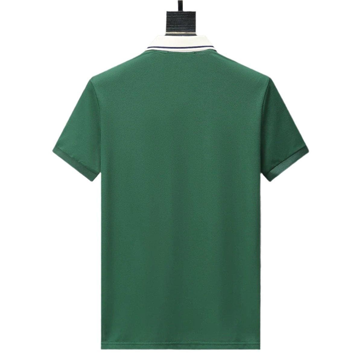 Gucci Green T-shirt with Collar – Luxury Cotton Tee for Men | Banlieue91