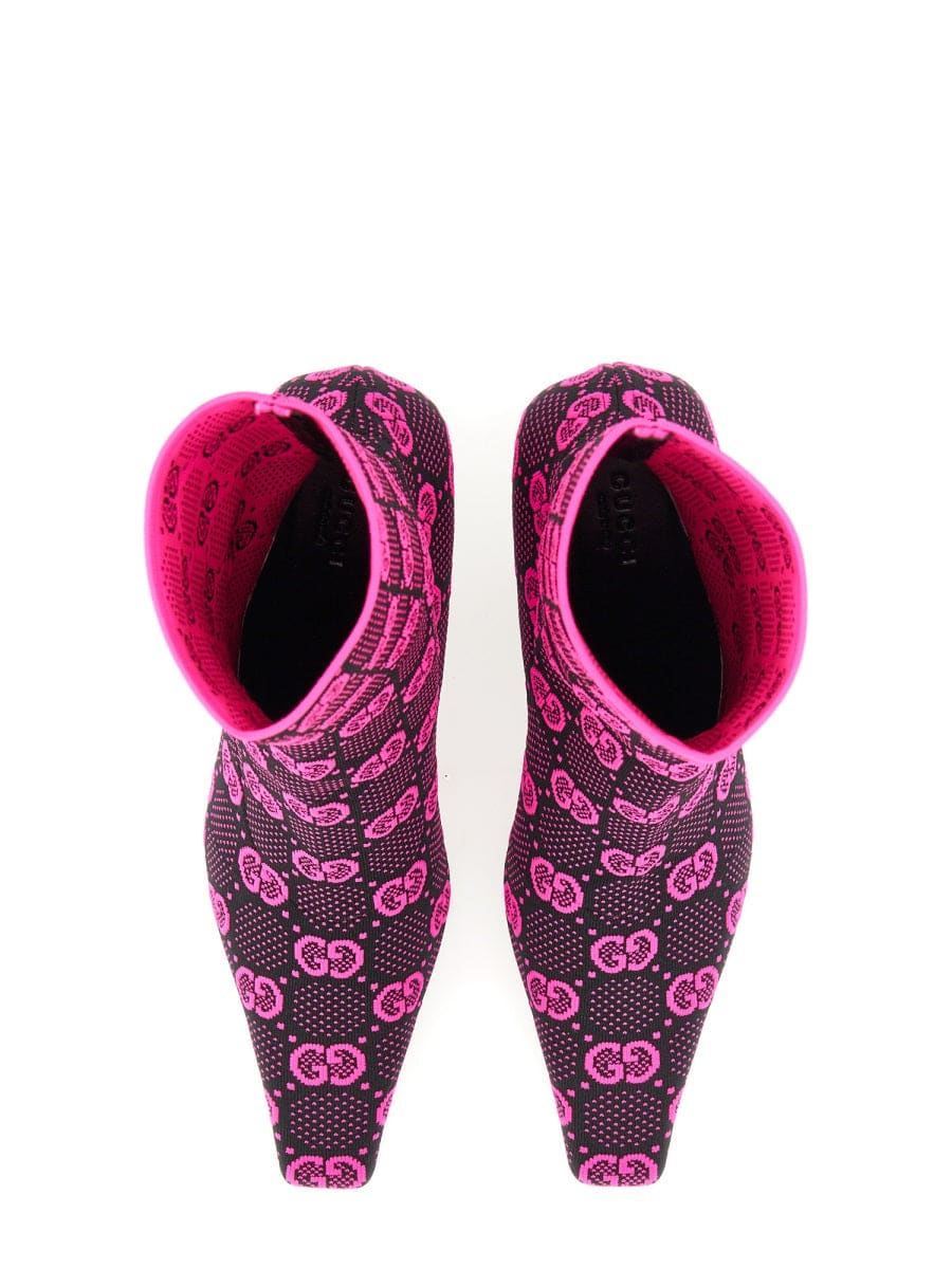 GUCCI Knit Medium Heel Boots - 7.5 cm | Banlieue91