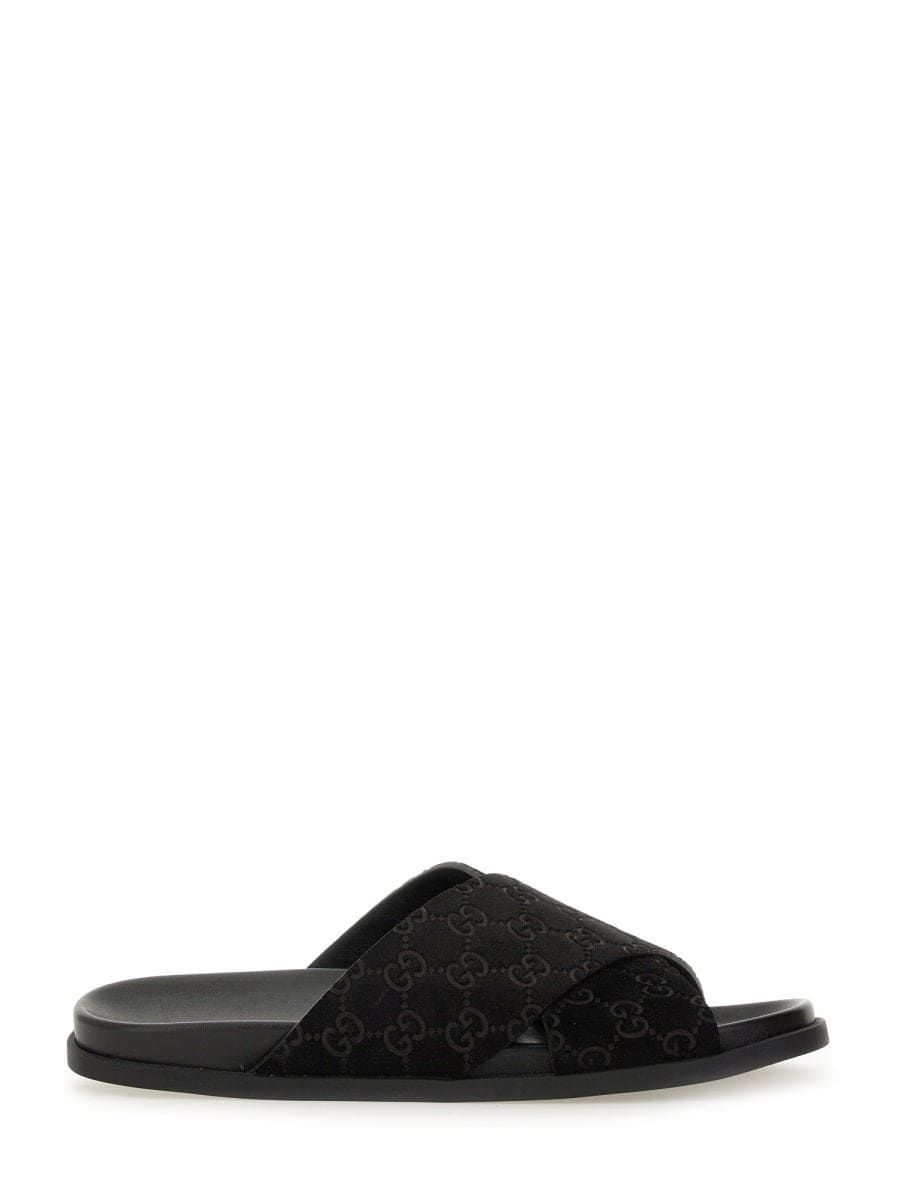 GUCCI Men's GG Pattern Slider Sandals - Stylish Comfort for Spring/Summer 2025, Made in Italy | Banlieue91