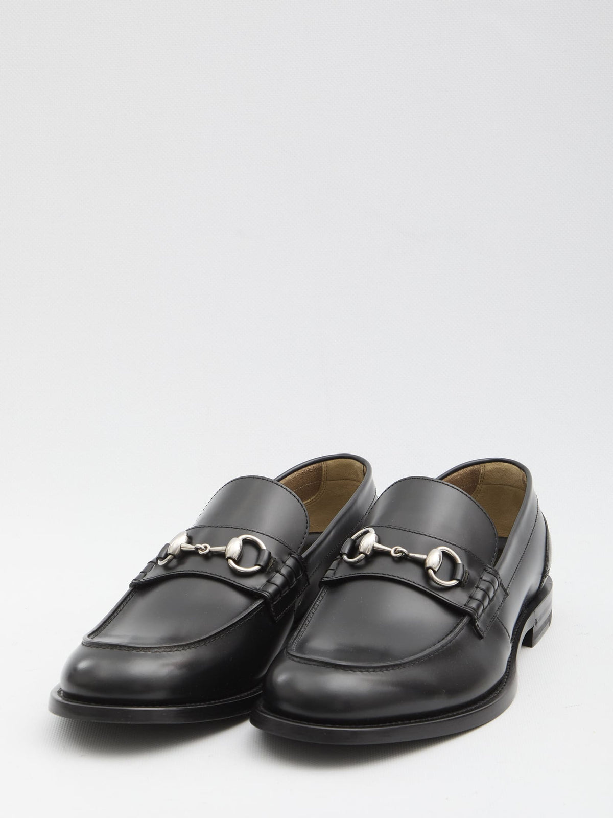 GUCCI Men's Leather Loafers with Horsebit Detail - UK Size | Banlieue91