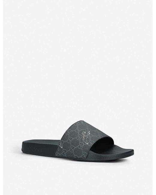 GUCCI Men's Luxurious Leather Slippers - Unparalleled Comfort and Style | Banlieue91