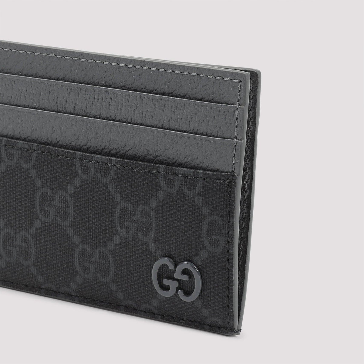 GUCCI Mini Fabric and Leather Card Holder | Banlieue91