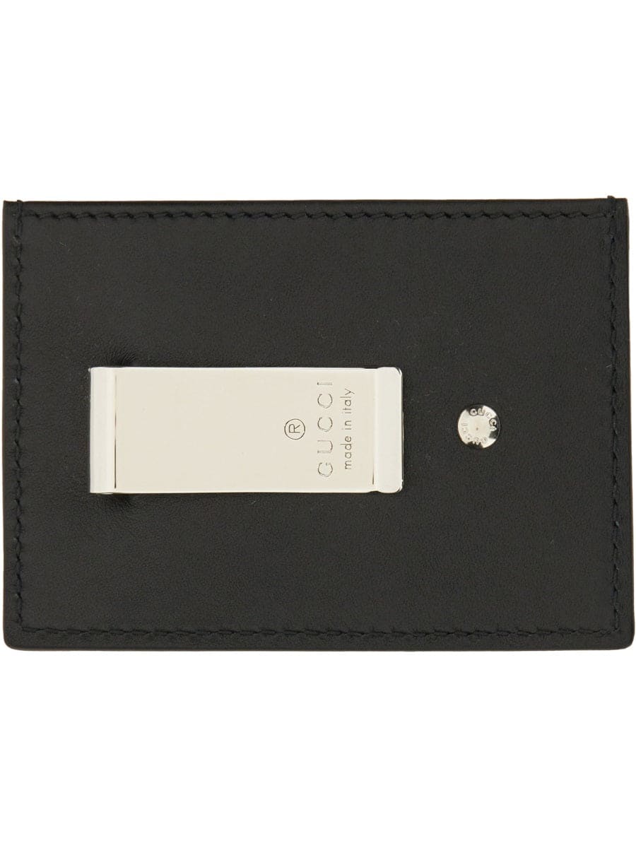 GUCCI Mini Leather Card Holder with Money Clip | Banlieue91