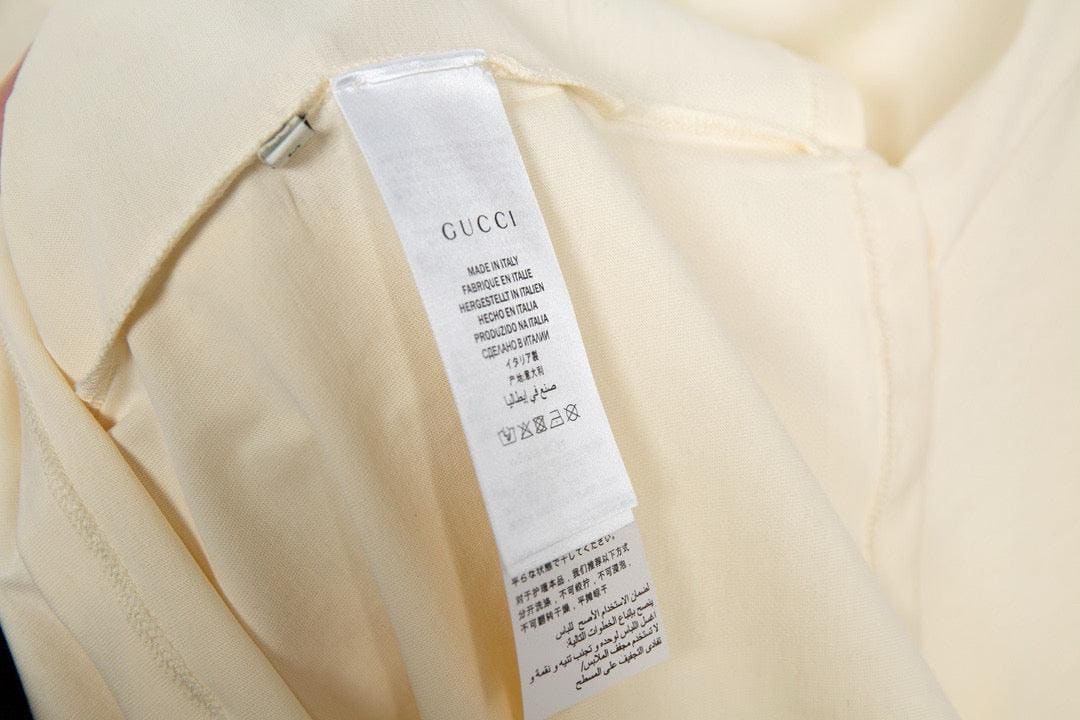 Gucci T-Shirt Beige Crew Neck - Luxury Cotton Essential | Banlieue91