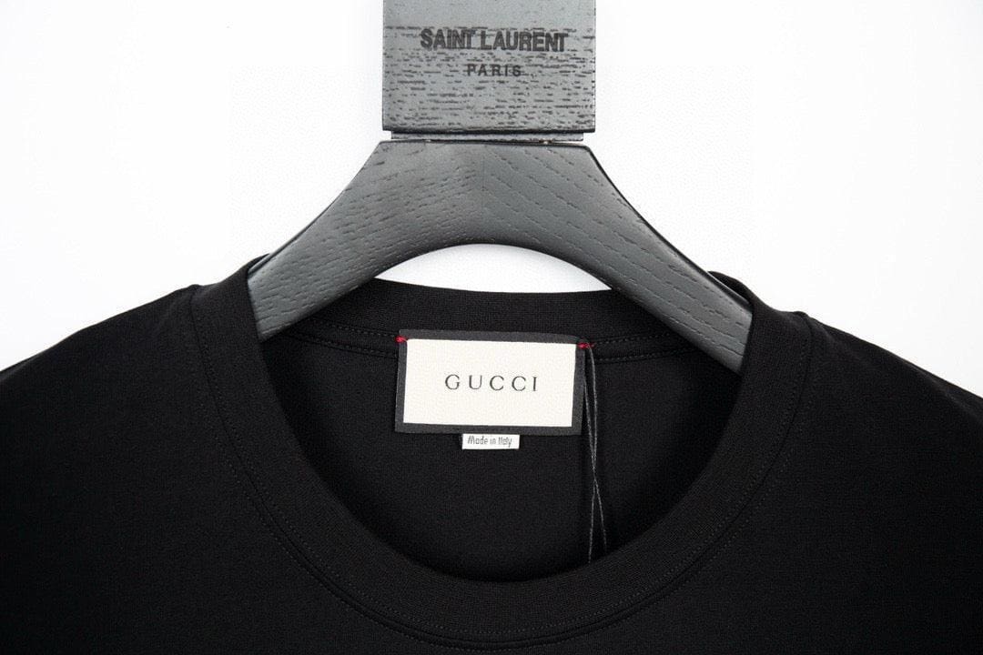 Gucci T-Shirt Black Crew Neck – Luxury Cotton Essential | Banlieue91