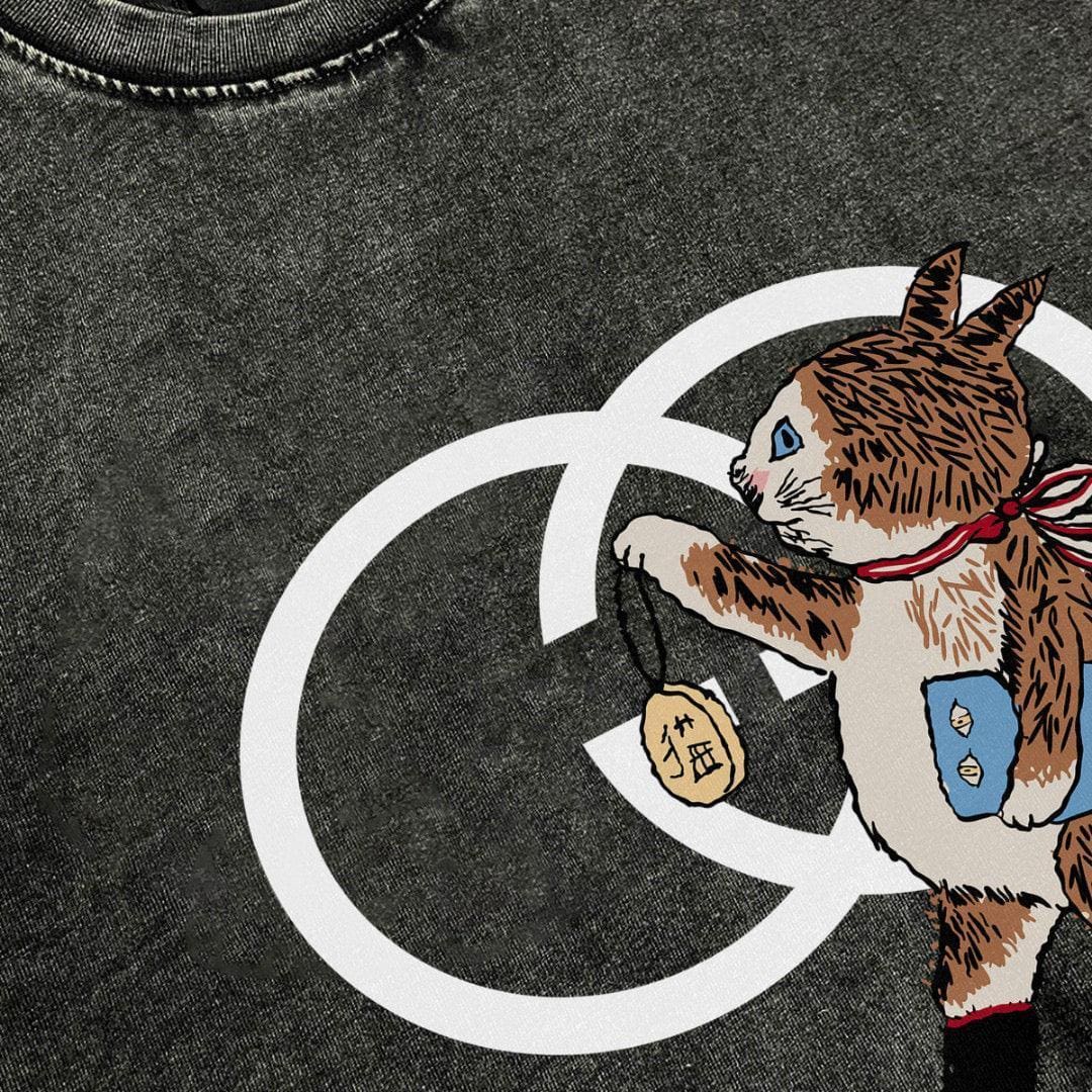 Gucci T-Shirt Smoke Black | Crew Neck Cotton Tee – Luxury Casual Wear | Banlieue91