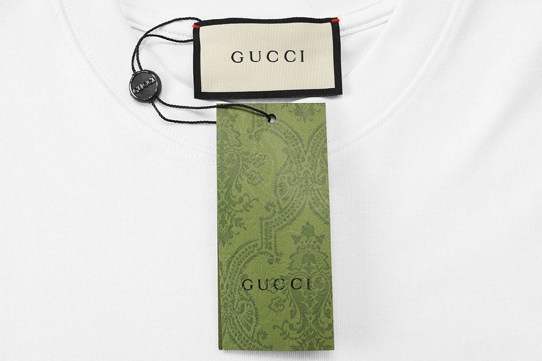 Gucci T-Shirt White Crew Neck - Premium Cotton Luxury Tee | Banlieue91