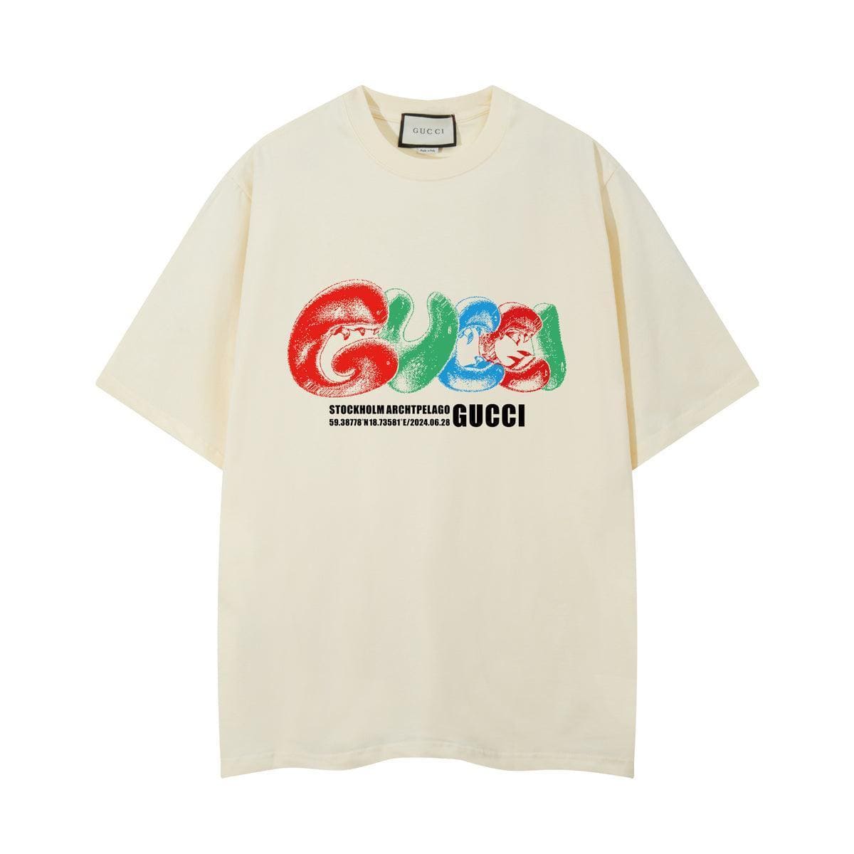 Gucci T-Shirt Without Collar 'Beige' | Banlieue91