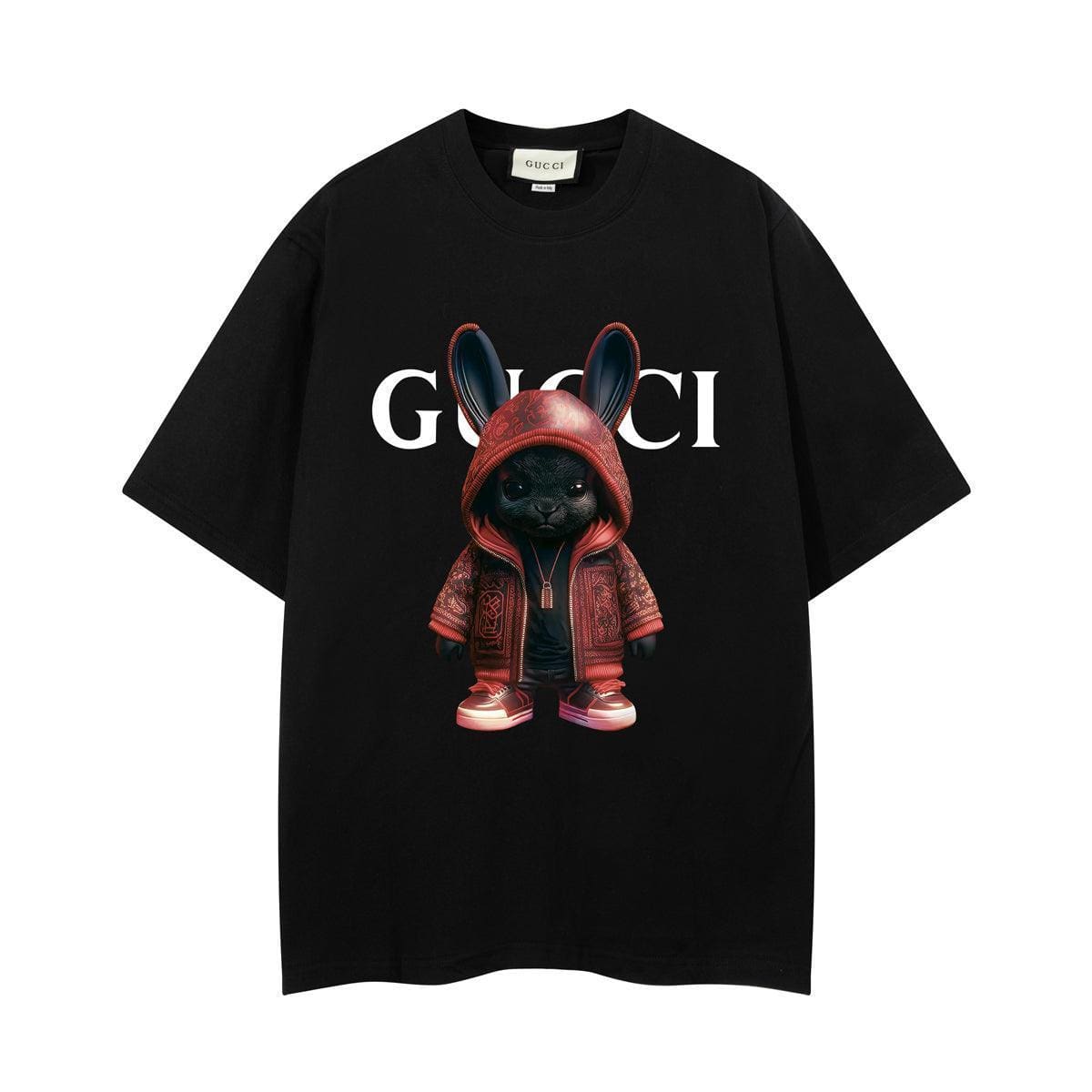Gucci T-Shirt Without Collar 'Black' | Banlieue91