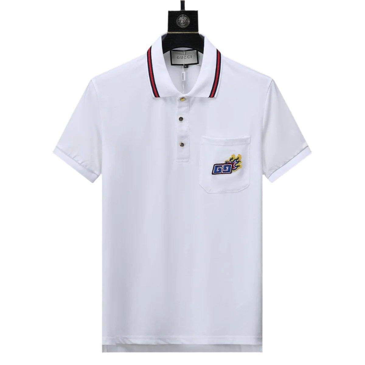 Gucci White T-shirt with a collar | Banlieue91