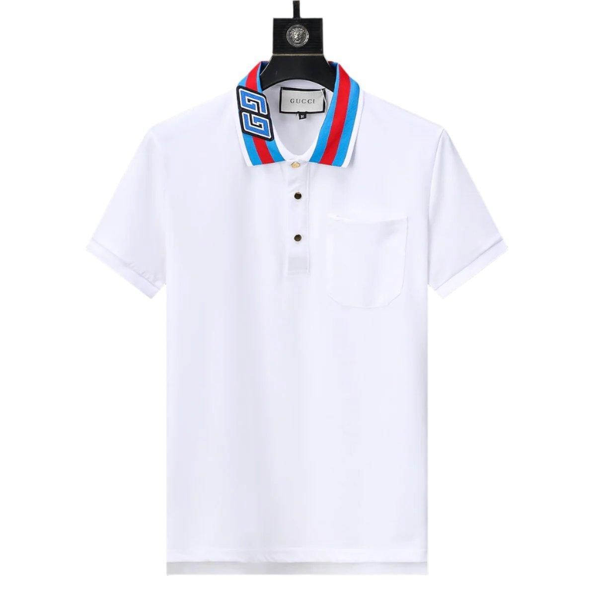 Gucci White T-shirt with a collar | Banlieue91
