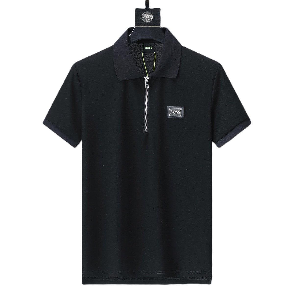 Hugo Boss Black T-Shirt with Collar | Banlieue91