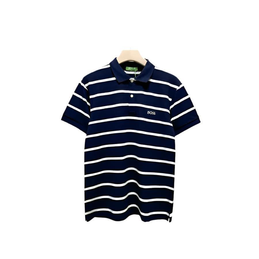 Hugo Boss Blue T-Shirt with Collar | Banlieue91